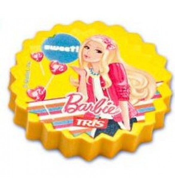 kit com 2 Borrachas Plastica amarela Barbie -Tris 